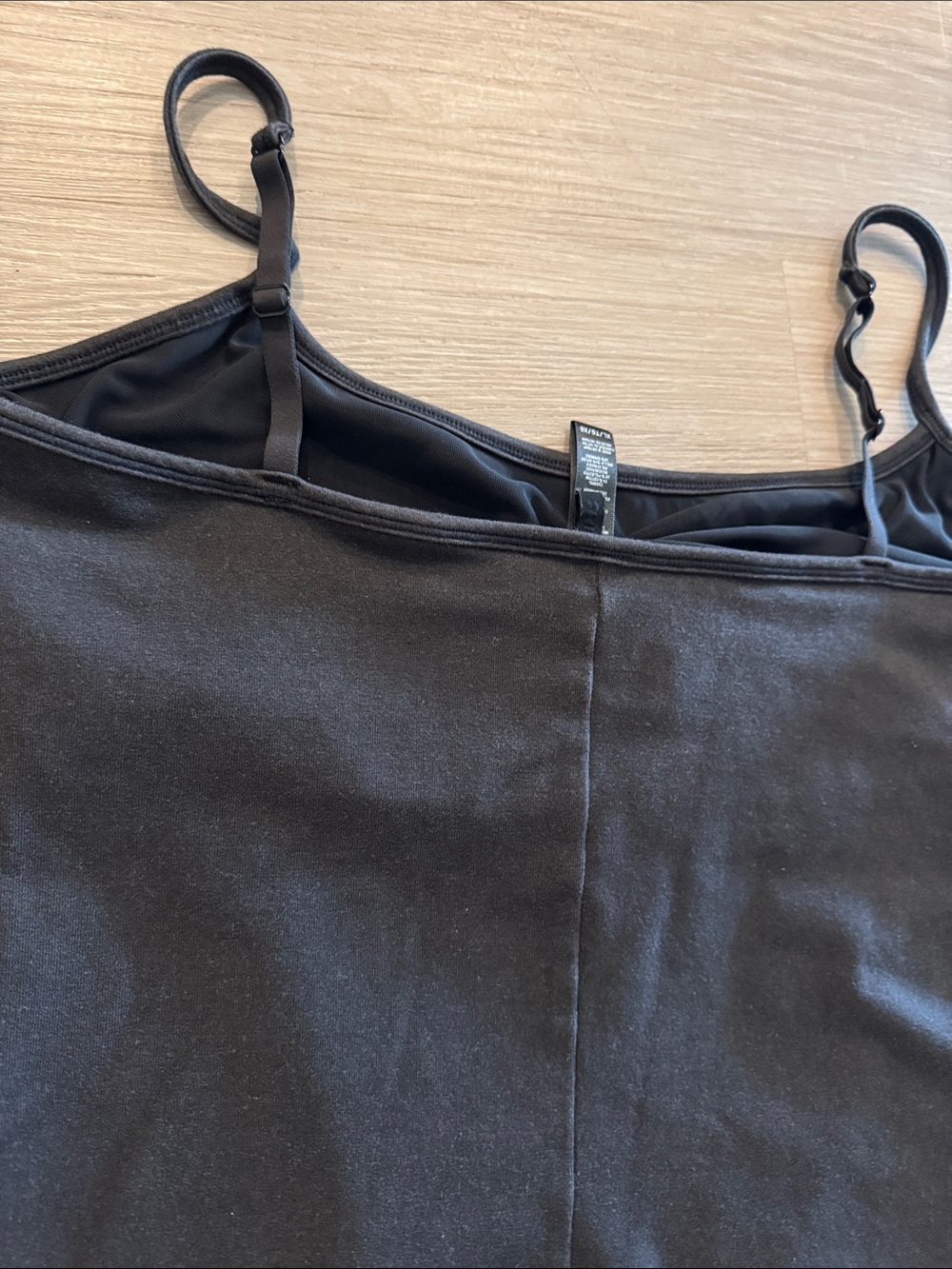 SKIMS Washed Black Slim-Strap Ribbed Jumpsuit - Picture 10 of 10